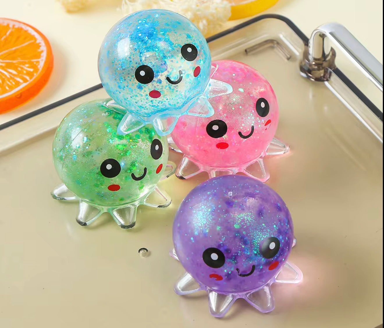 Glitter Octopus Squishy
