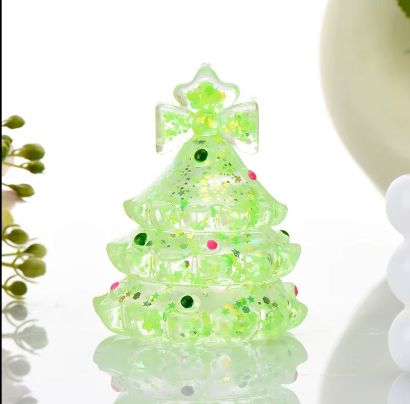 Christmas Tree Glitter Squishy