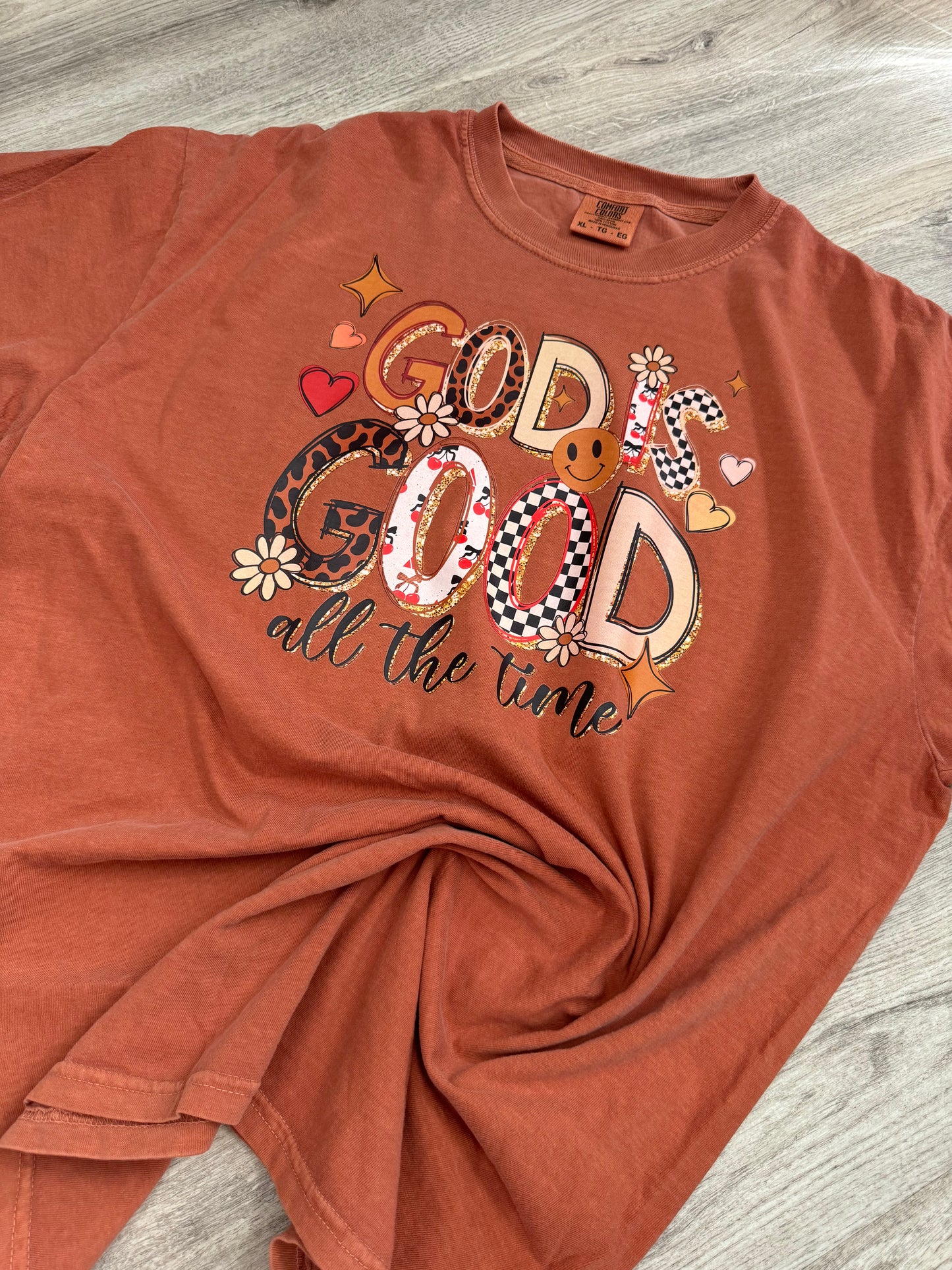 God is Good Comfort Colors Shirt- SIZE XL