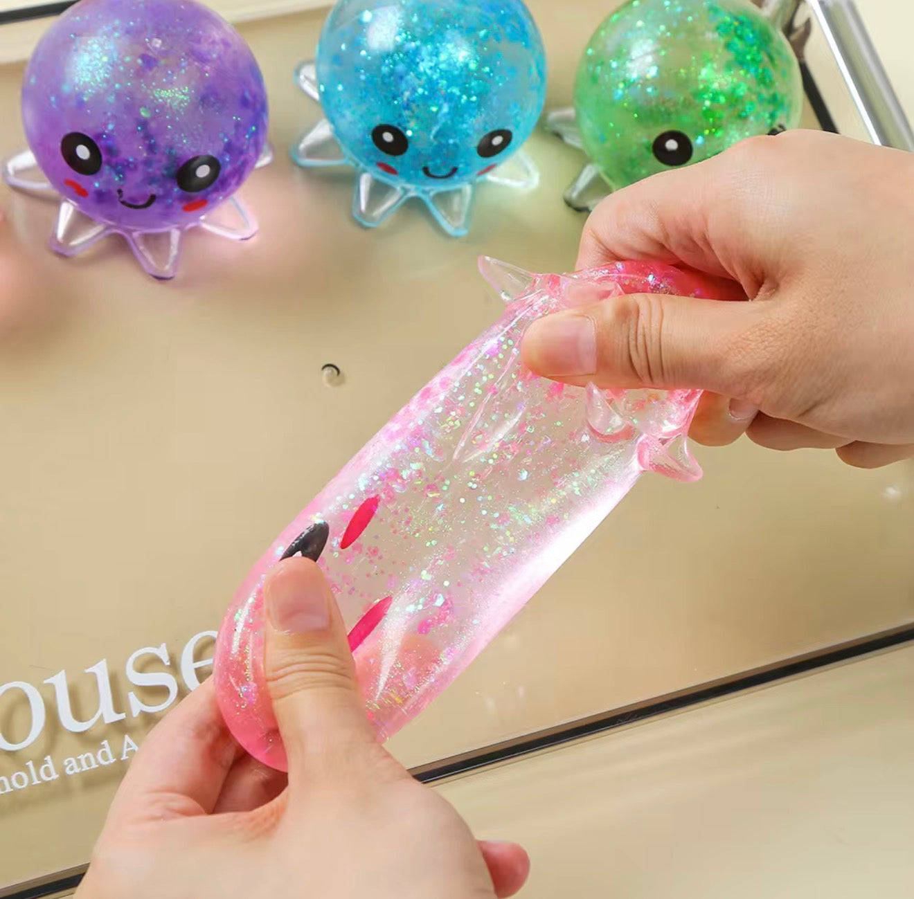 Glitter Octopus Squishy
