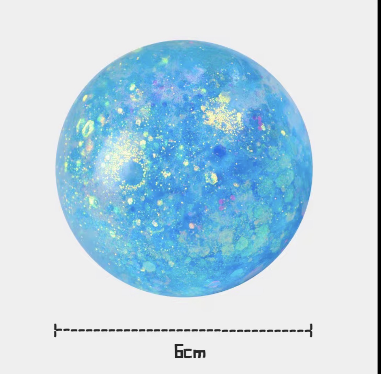 Glitter Ball Squish Toy