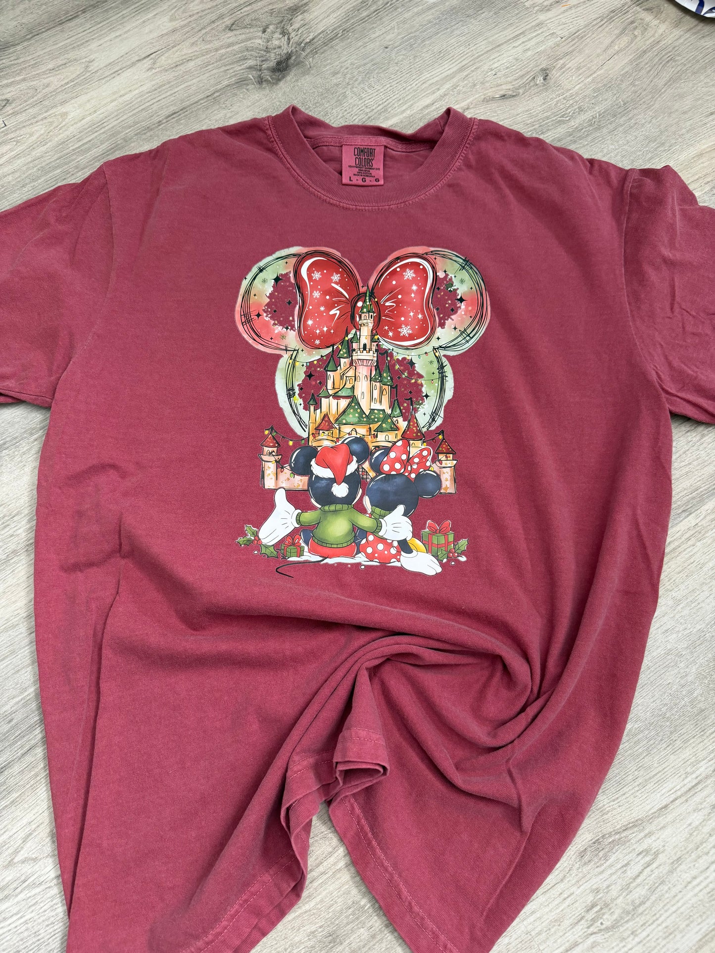 Christmas Castle Comfort Colors Shirt