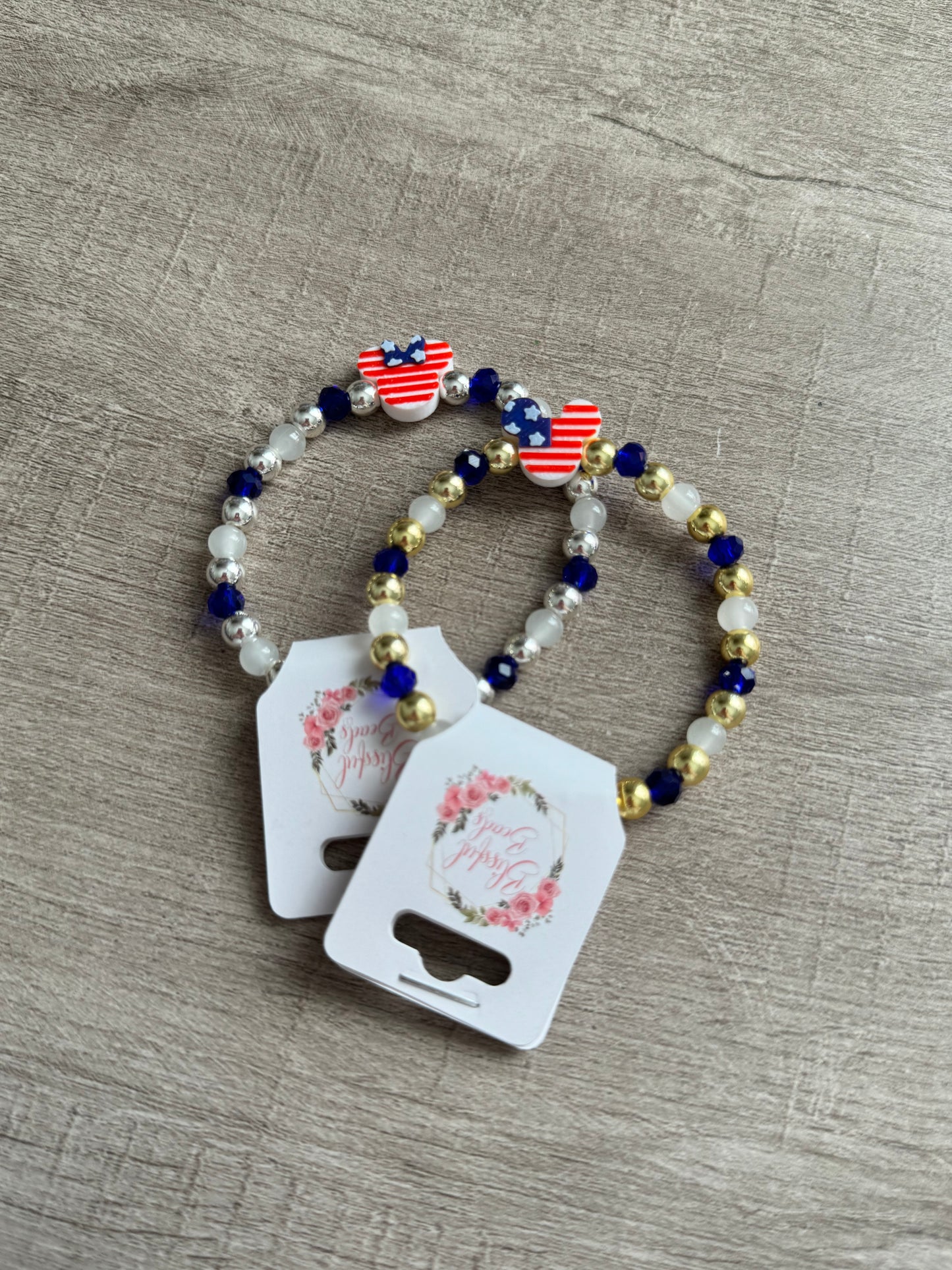 USA Mickey/Minnie Bracelet