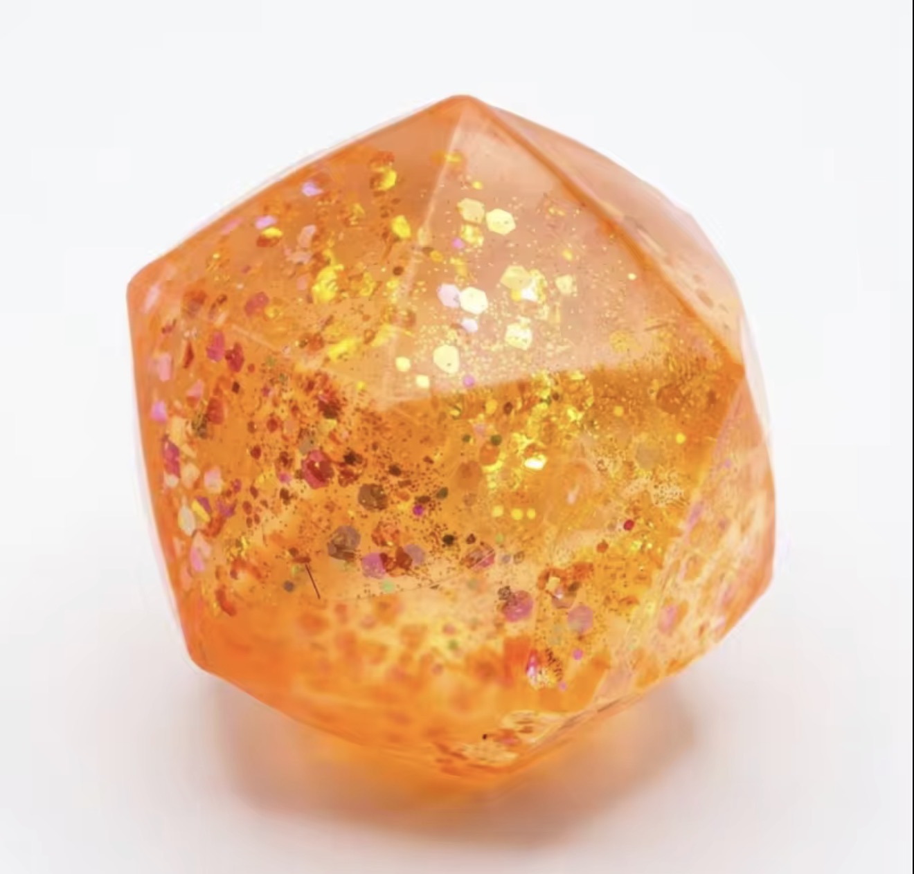 Geometric Glitter Squishy