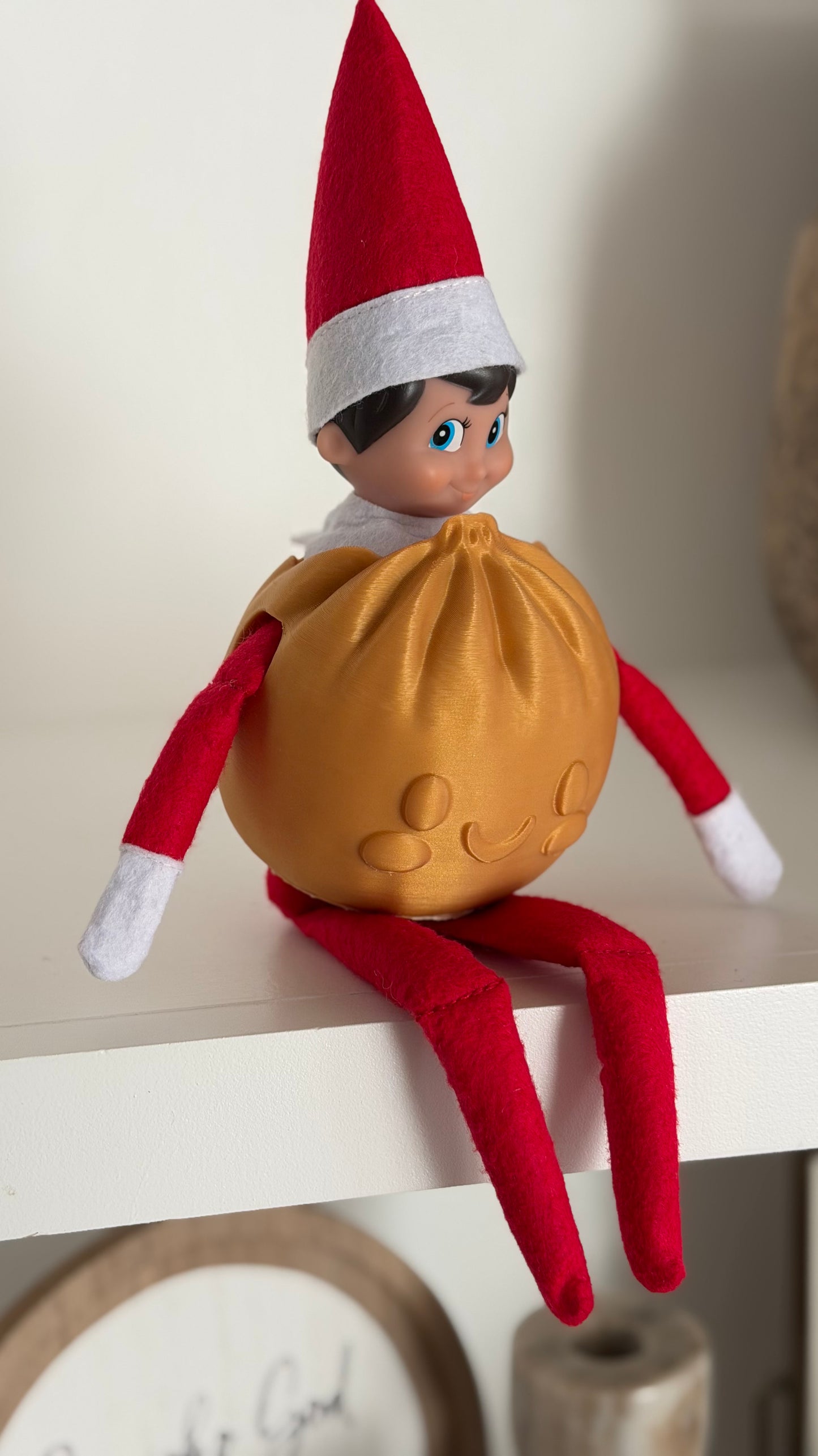 Ultra-Rare Golden Dumpling Costume for Elf on the Shelf