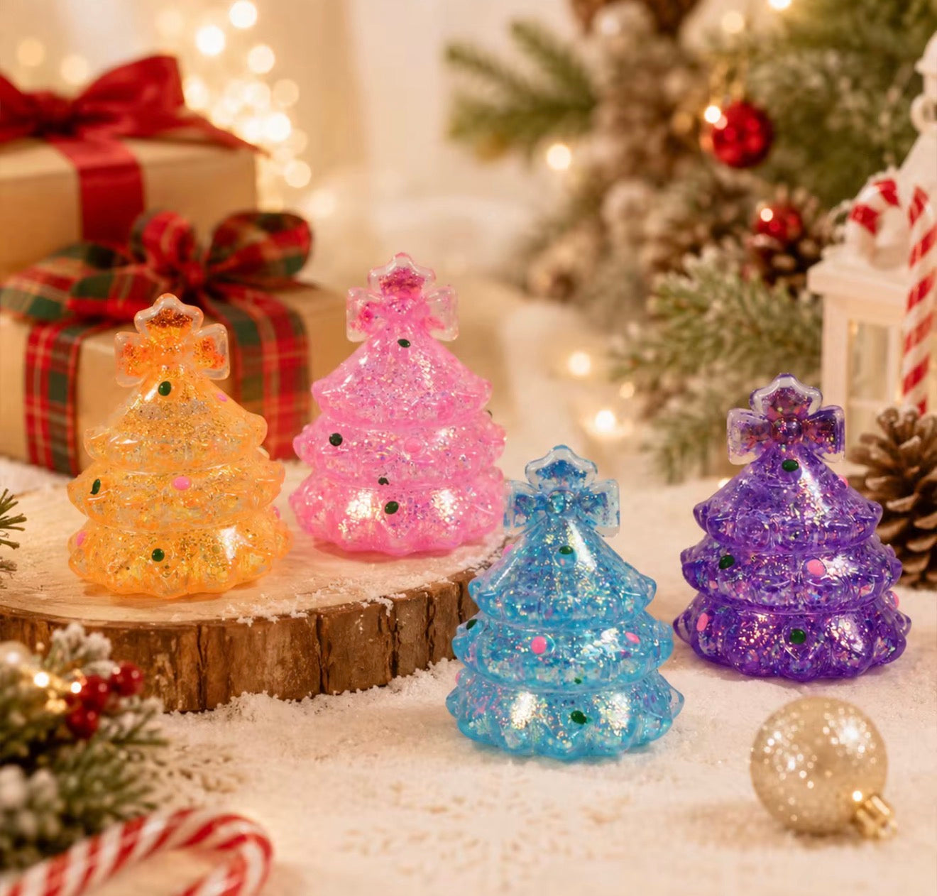 Christmas Tree Glitter Squishy