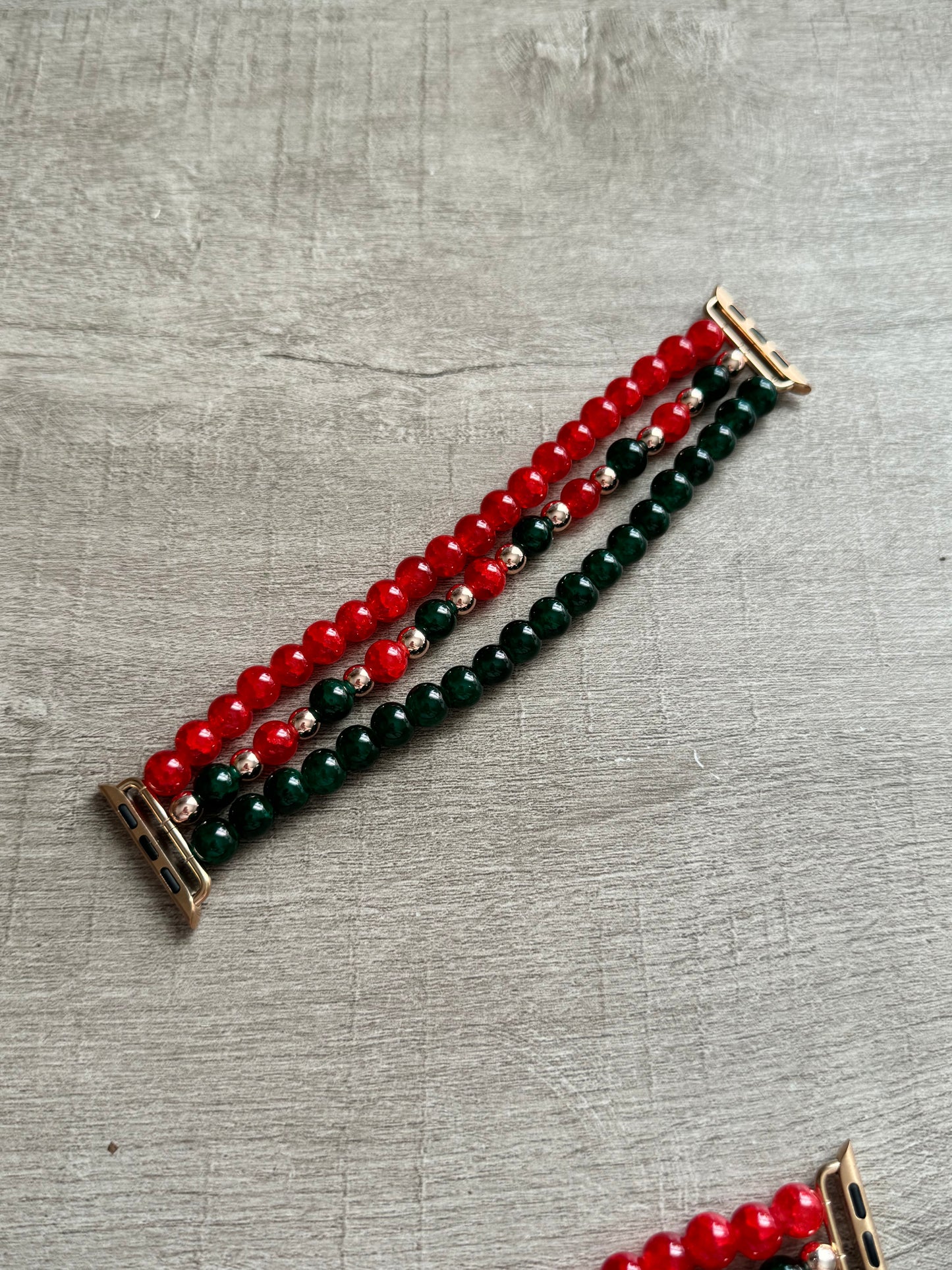 Christmas 38/40mm Apple Beaded Band