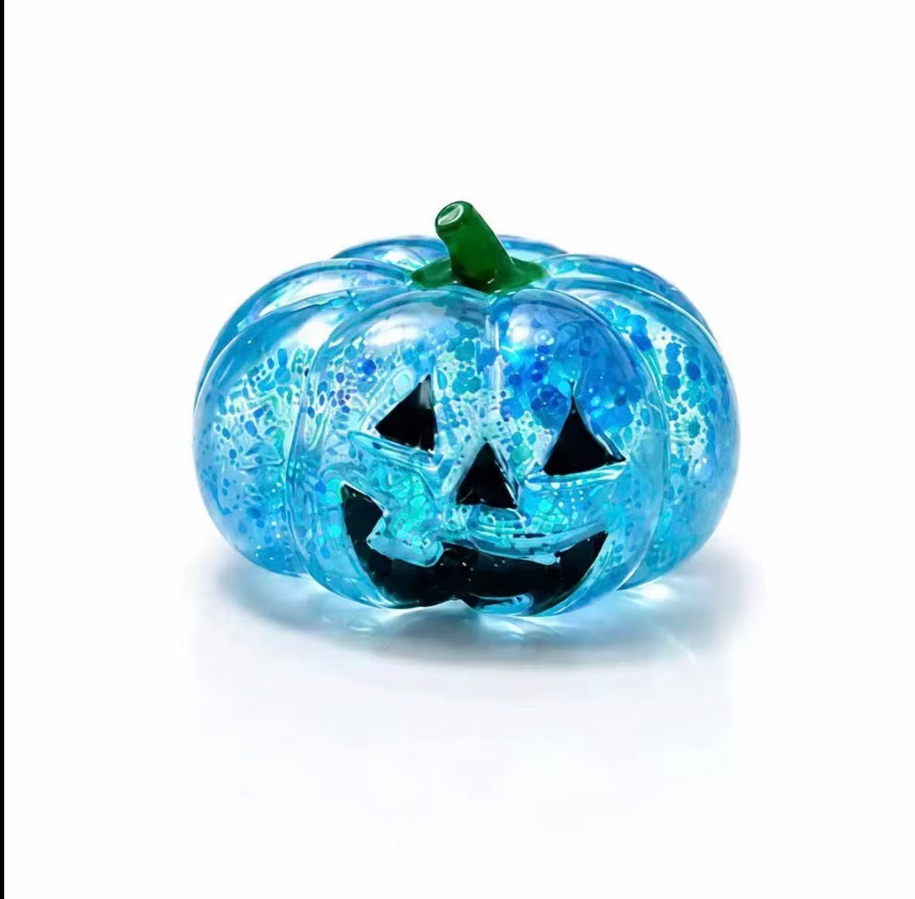 Glitter Pumpkin Squishy Toy