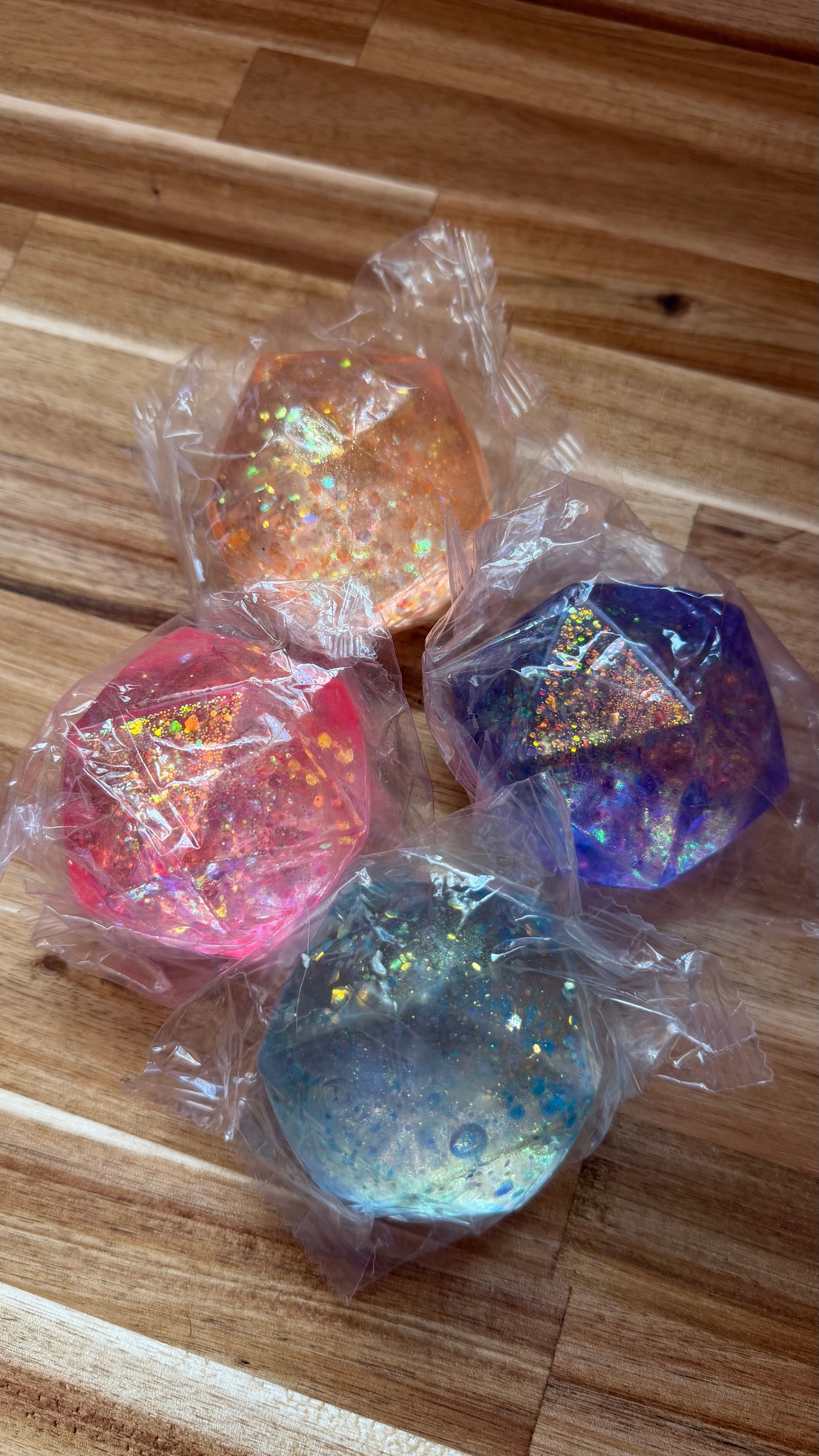 Geometric Glitter Squishy