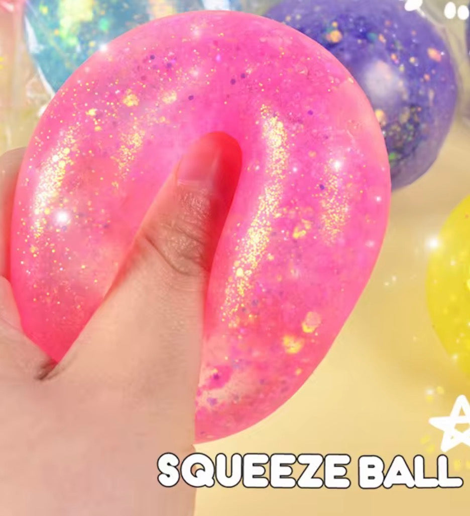 Glitter Ball Squish Toy