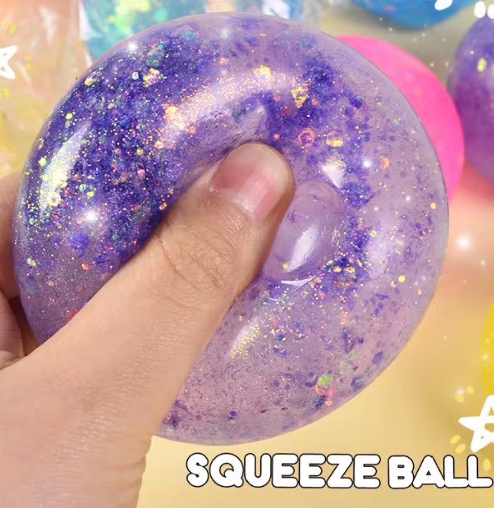 Glitter Ball Squish Toy