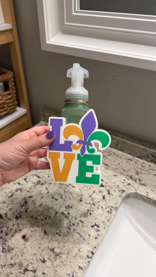 Mardi Gras Fleur-de-lis Soap Holder