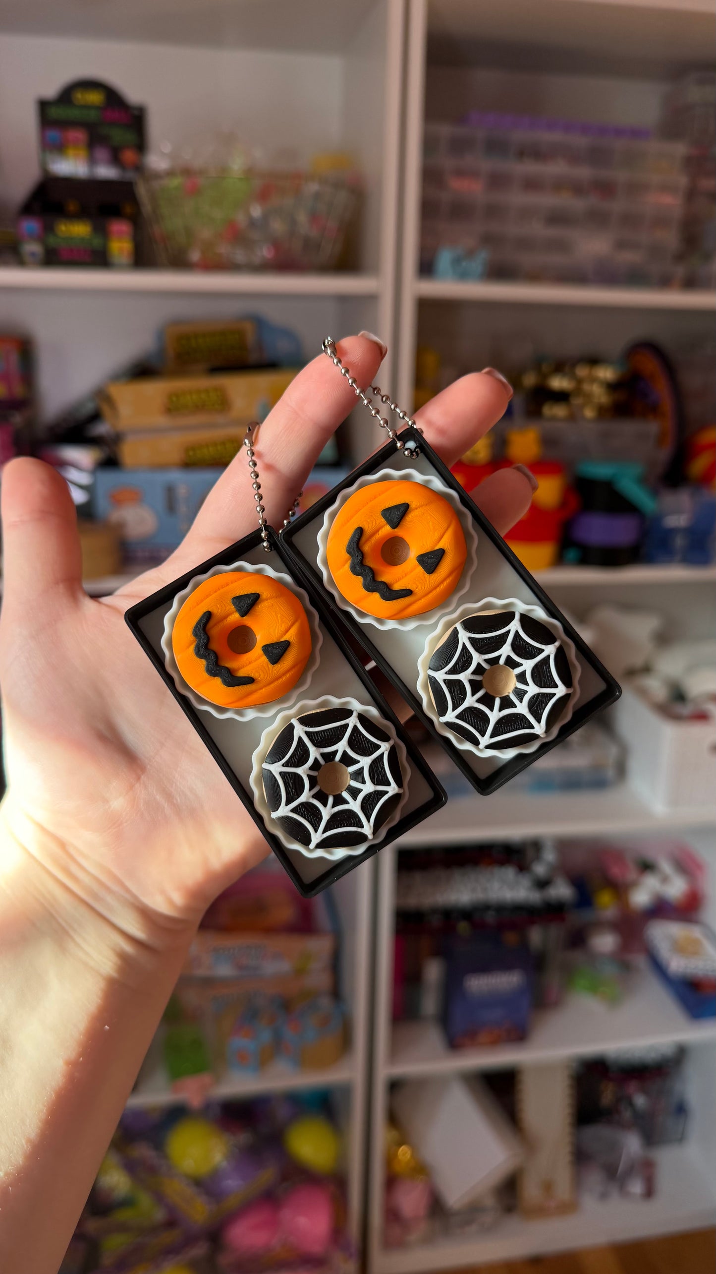 Spooky Sweet Donut Fidget Clickers