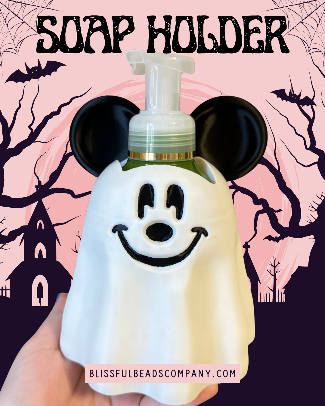 Ghost Mouse Bath & Bodyworks Foaming Soap Holder