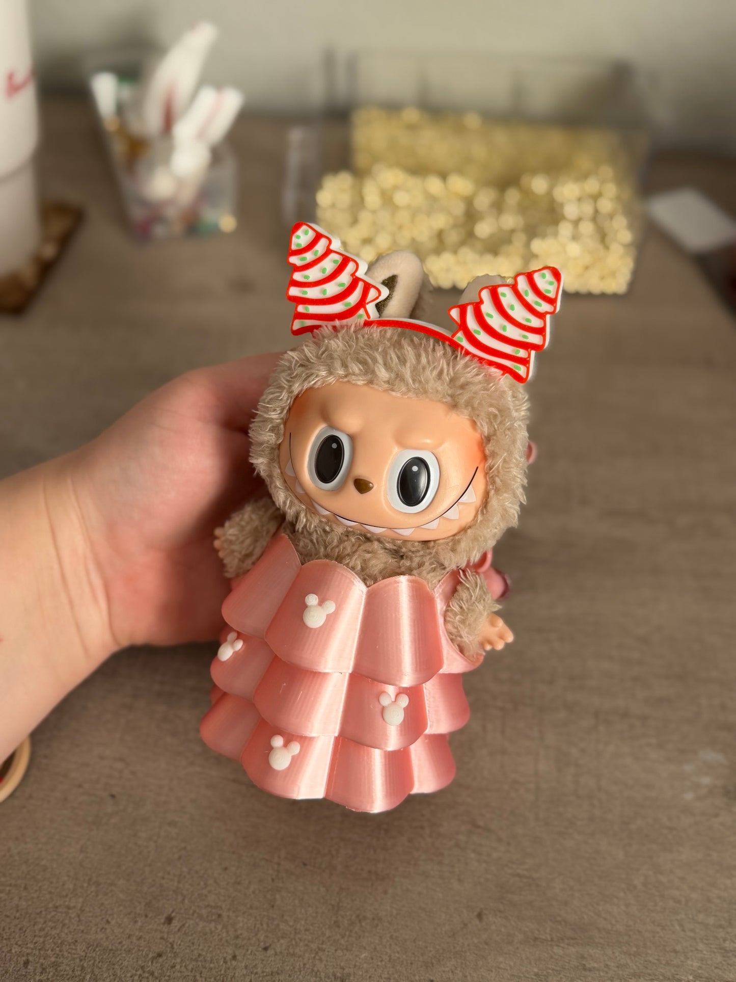 Labubu Christmas Tree Cake Ears