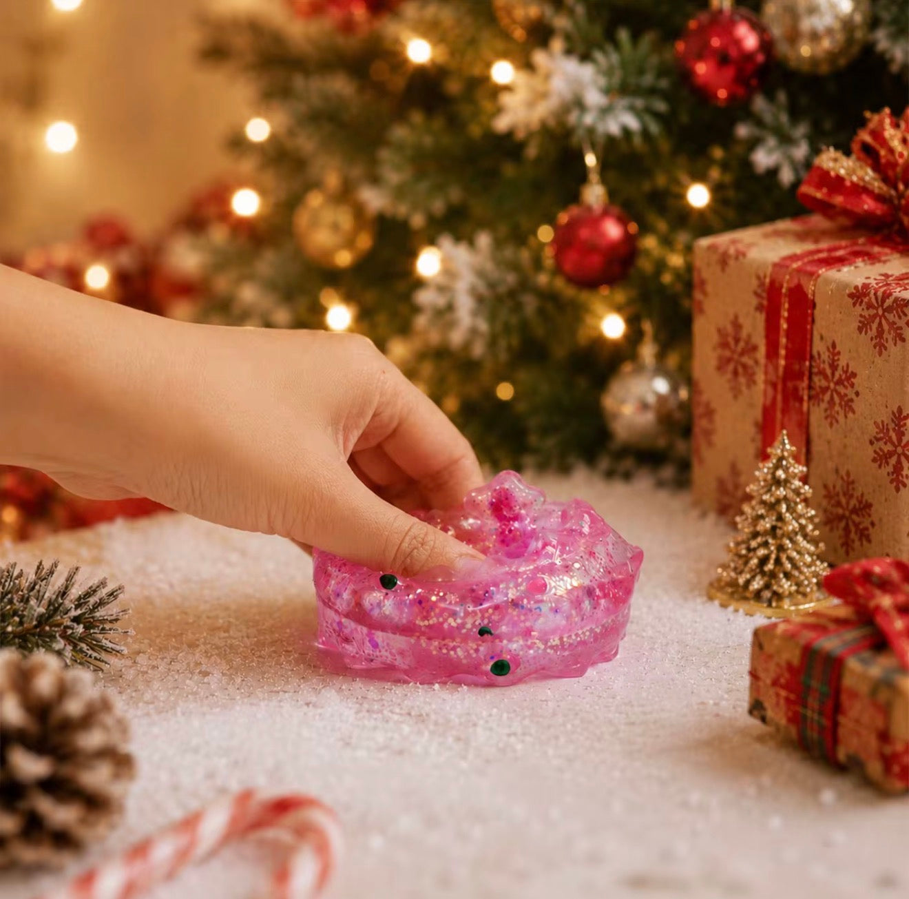 Christmas Tree Glitter Squishy