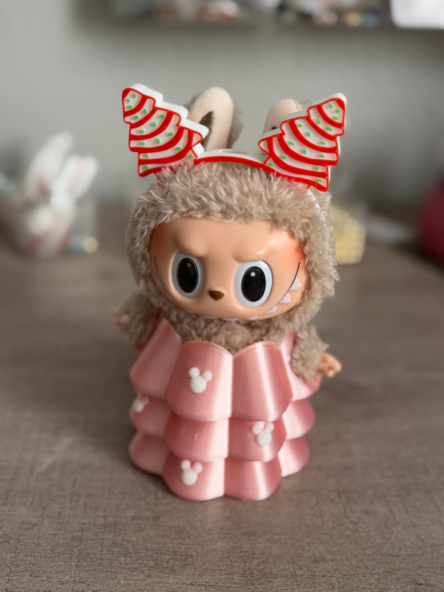 Labubu Christmas Tree Cake Ears