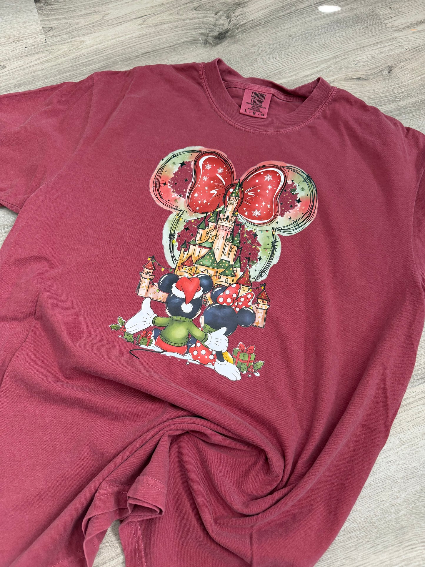 Christmas Castle Comfort Colors Shirt