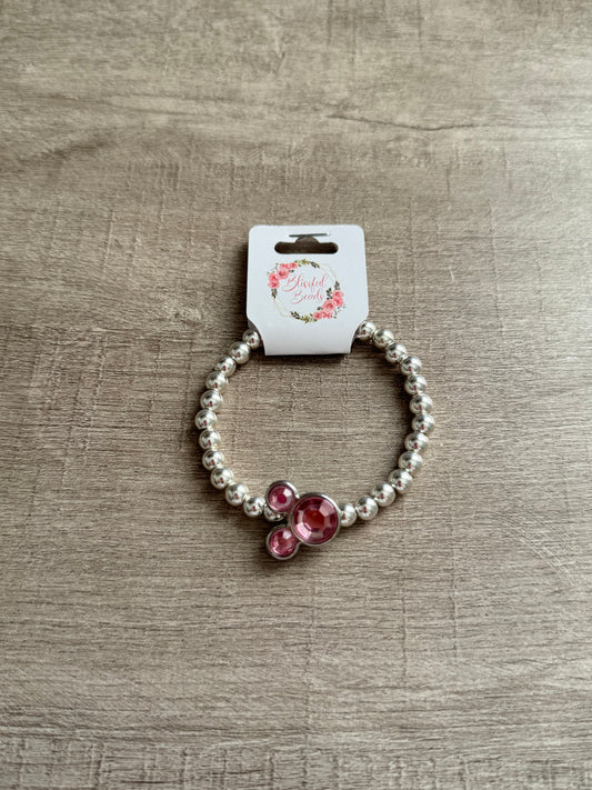 Pink Diamond Mickey Bracelet