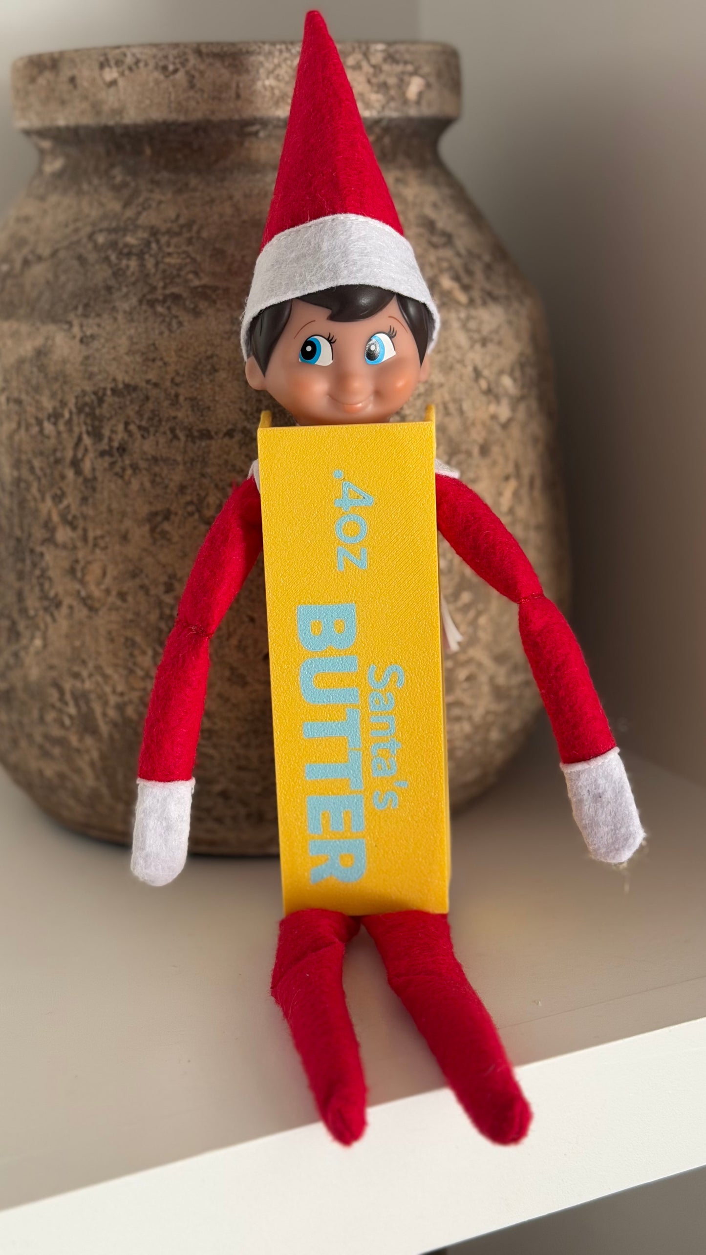 "Santa's Butter" Stick Costume for Elf on the Shelf