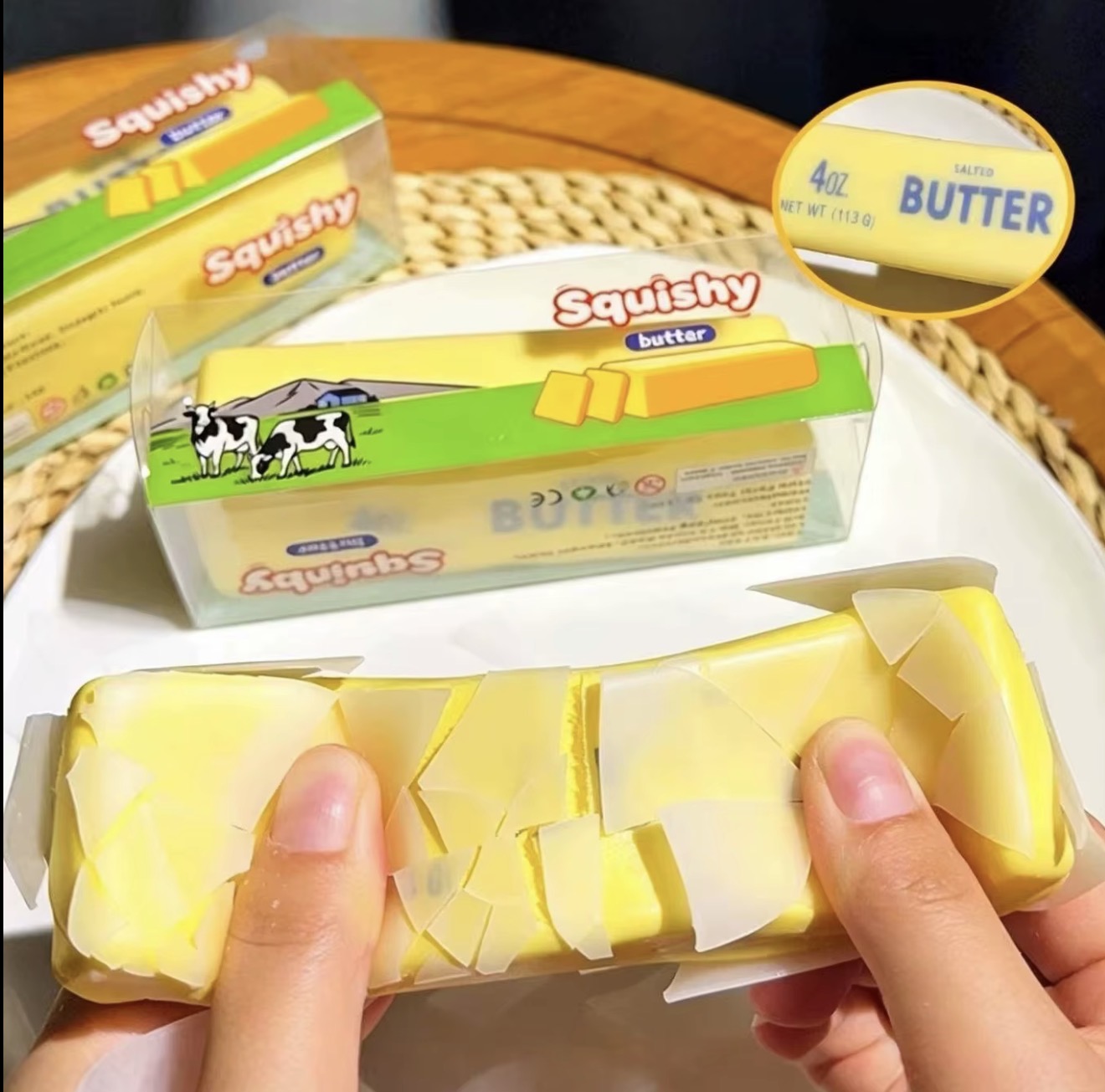 Crunchy Butter Squishy Toy