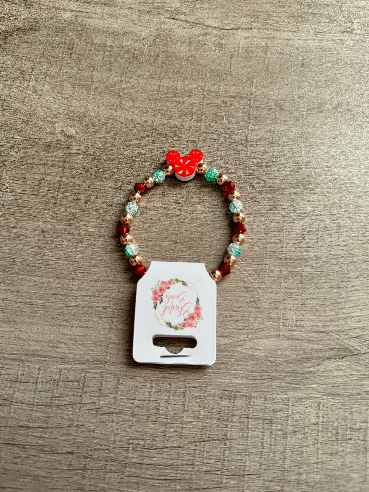 Red Mickey Peppermint Bracelet