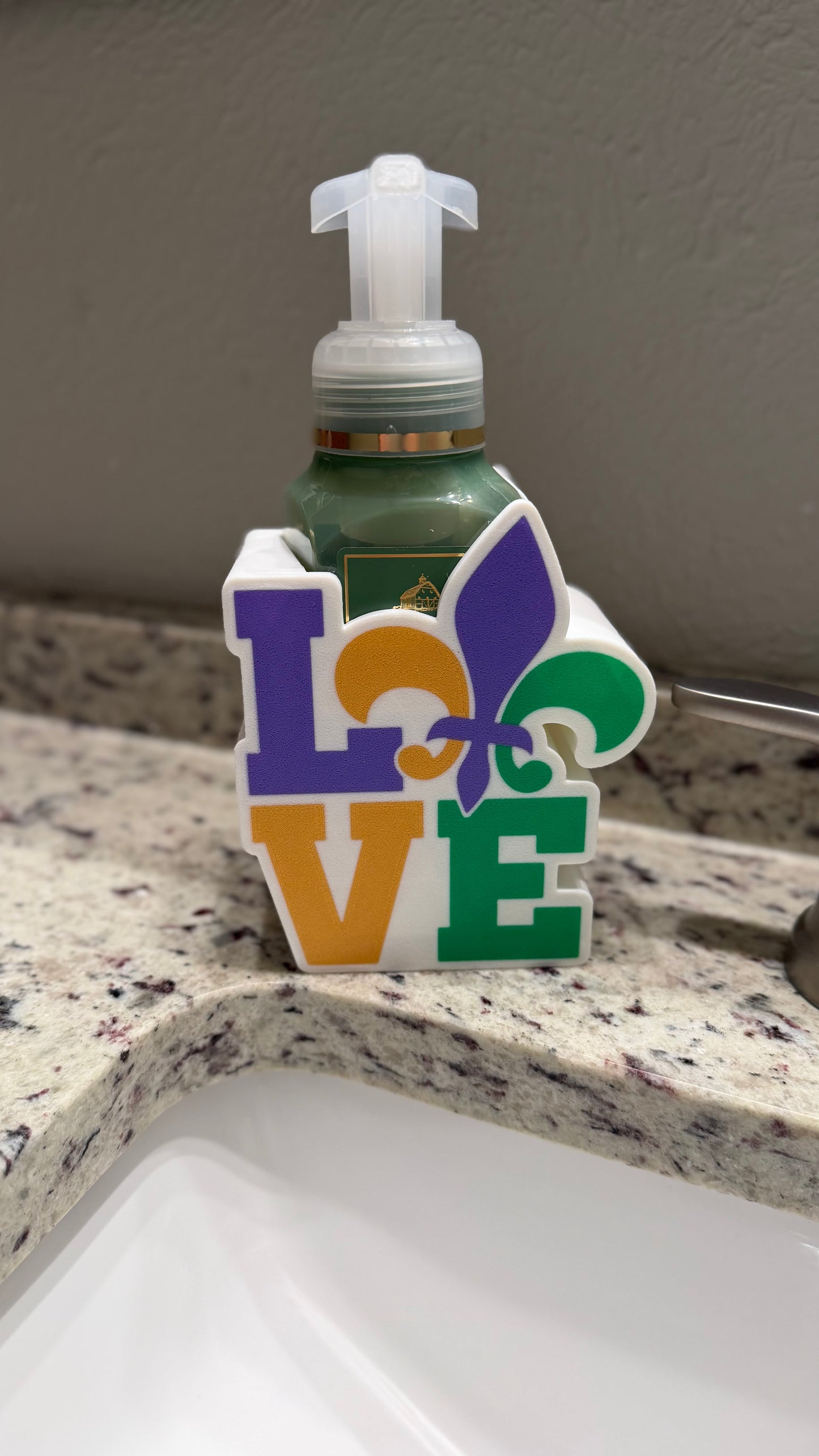 Mardi Gras Fleur-de-lis Soap Holder