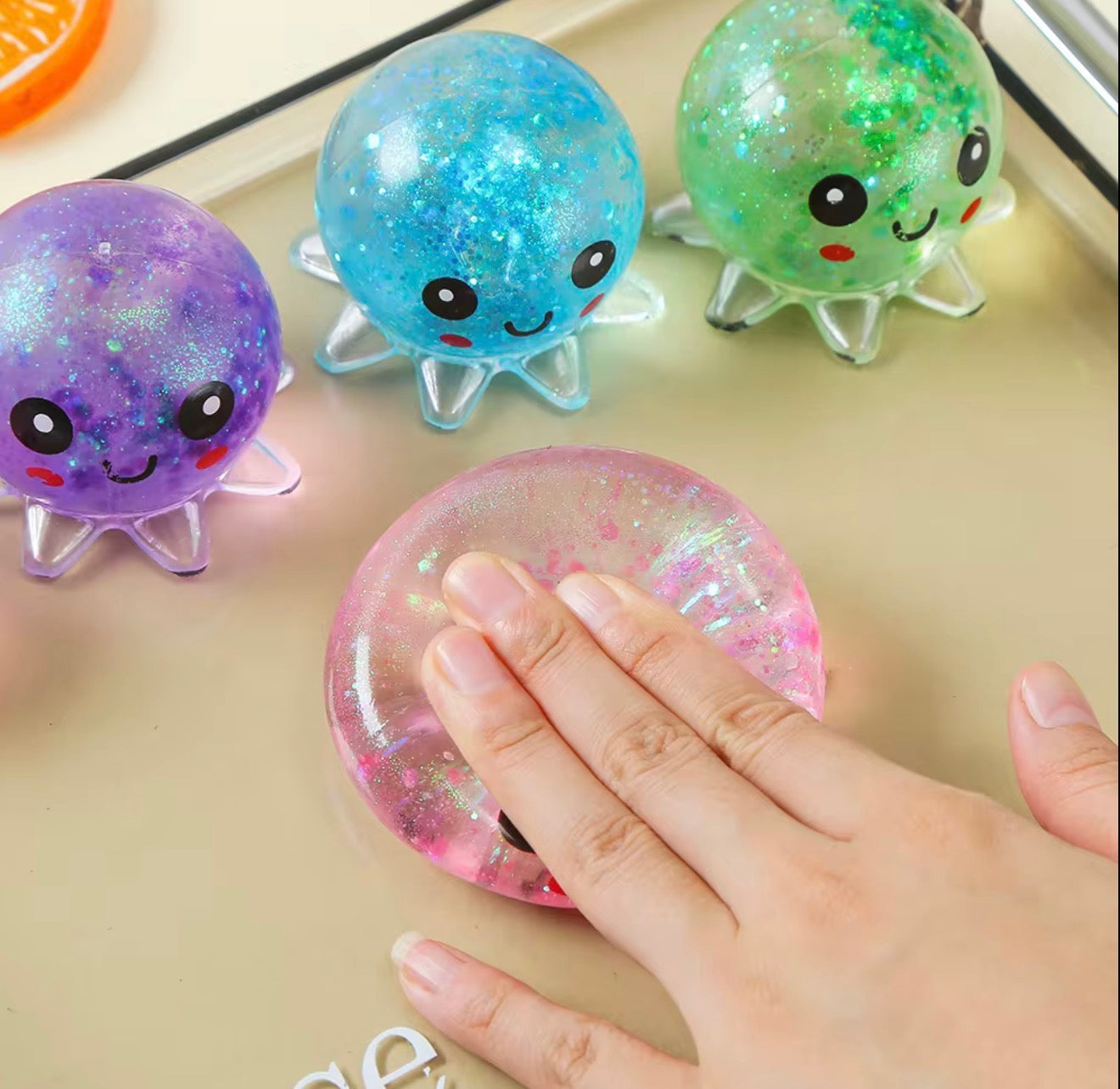 Glitter Octopus Squishy