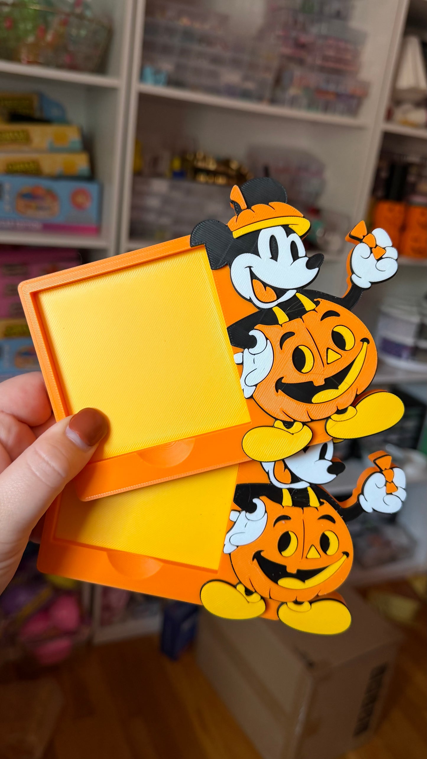 Vintage Mickey Halloween Sticky Note Holder