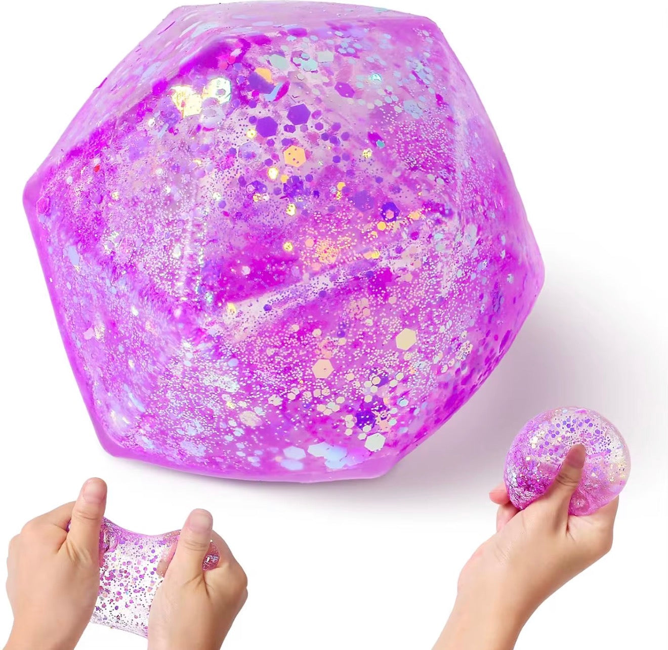 Geometric Glitter Squishy