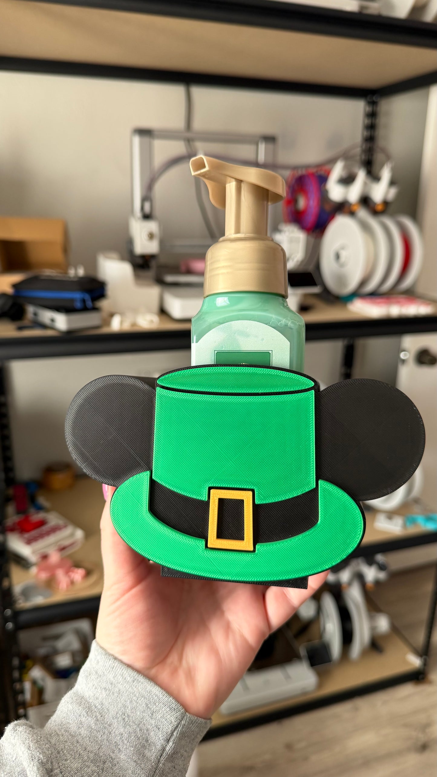 Mickey-Inspired Leprechaun Soap Holder