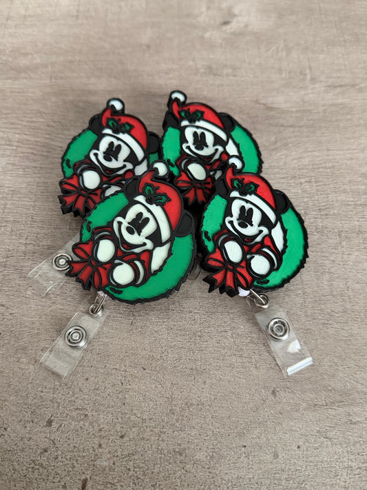 Mickey Wreath Badge Reels