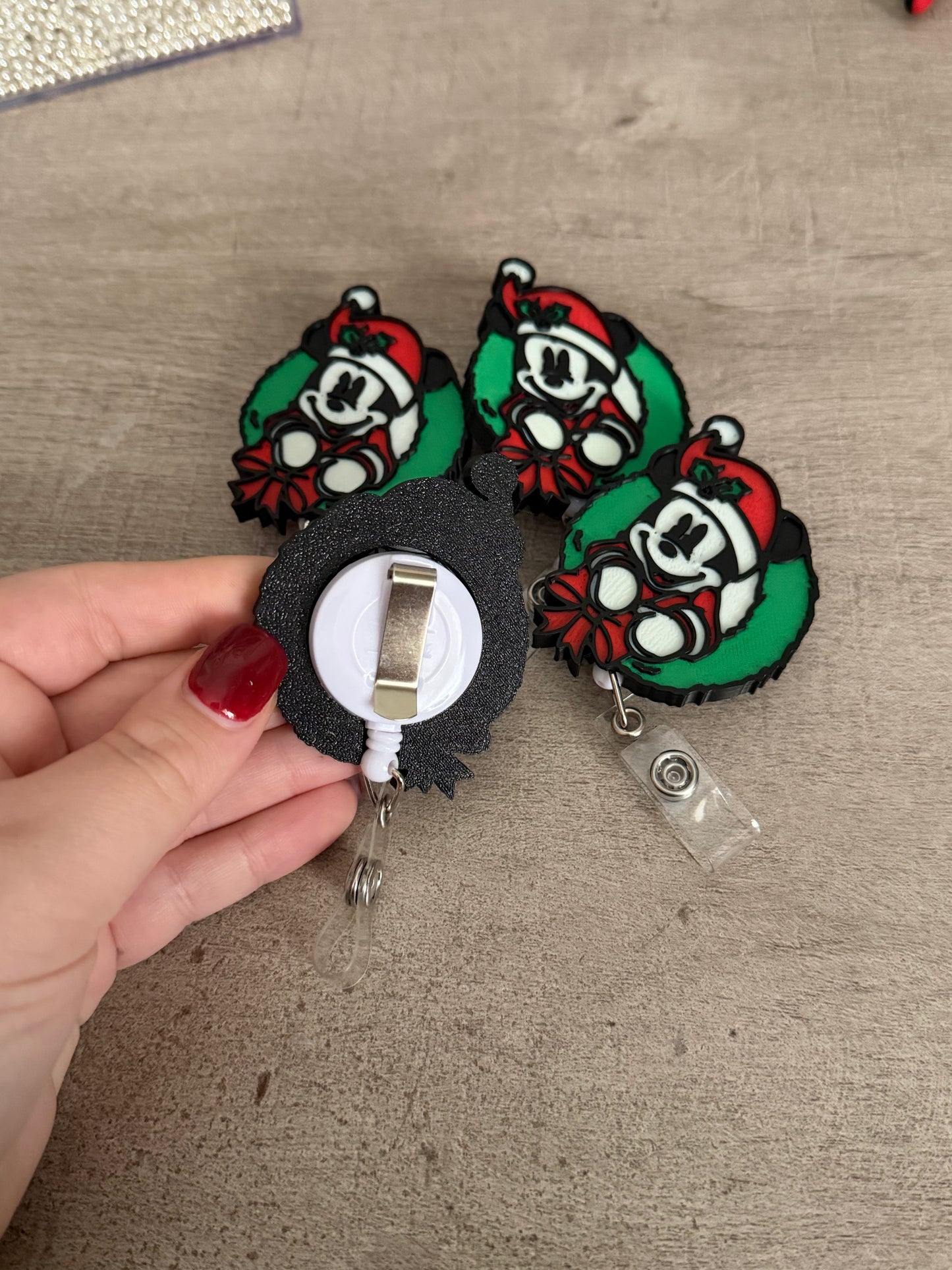 Mickey Wreath Badge Reels