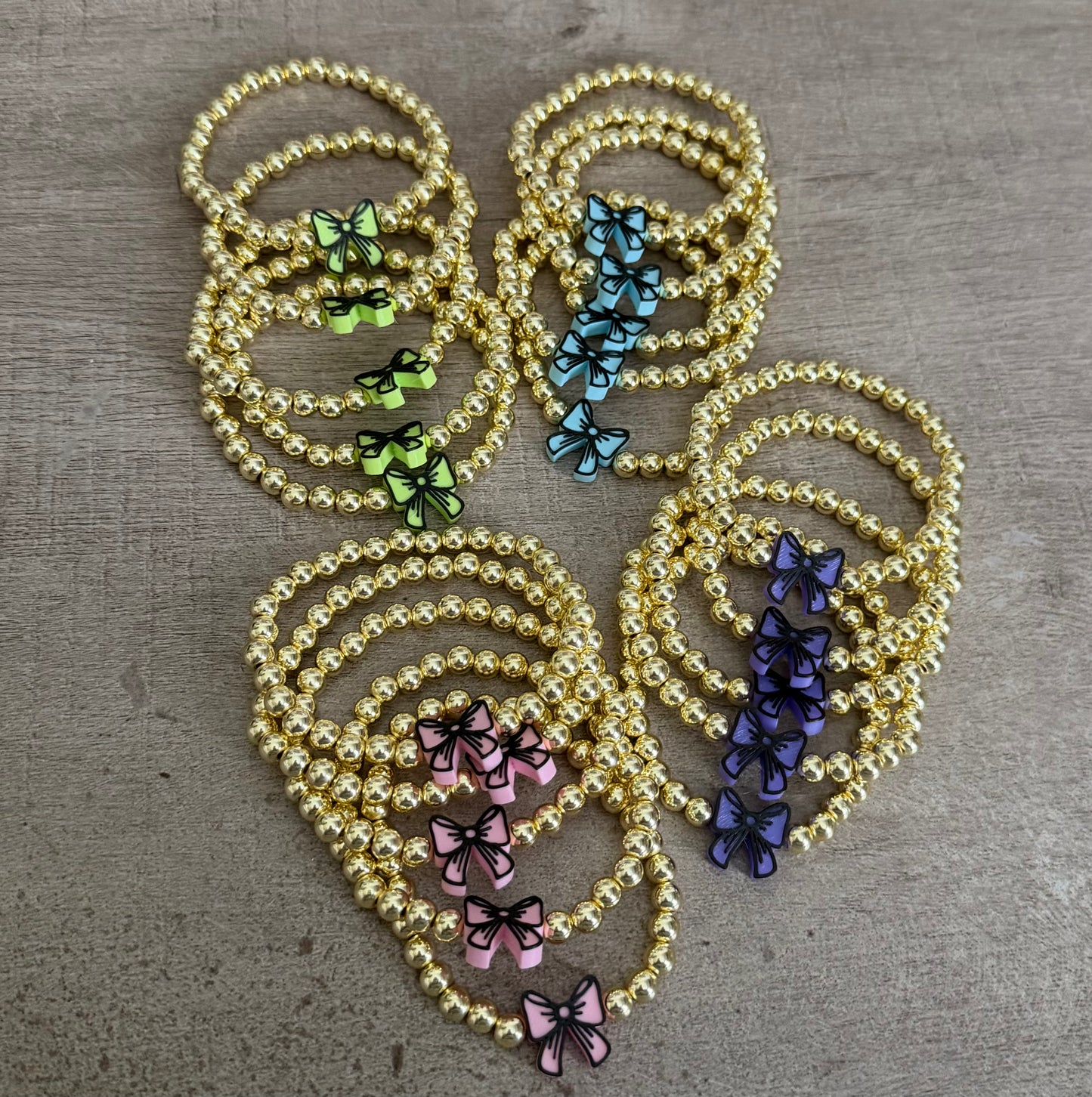 Pastel Bow Bracelets