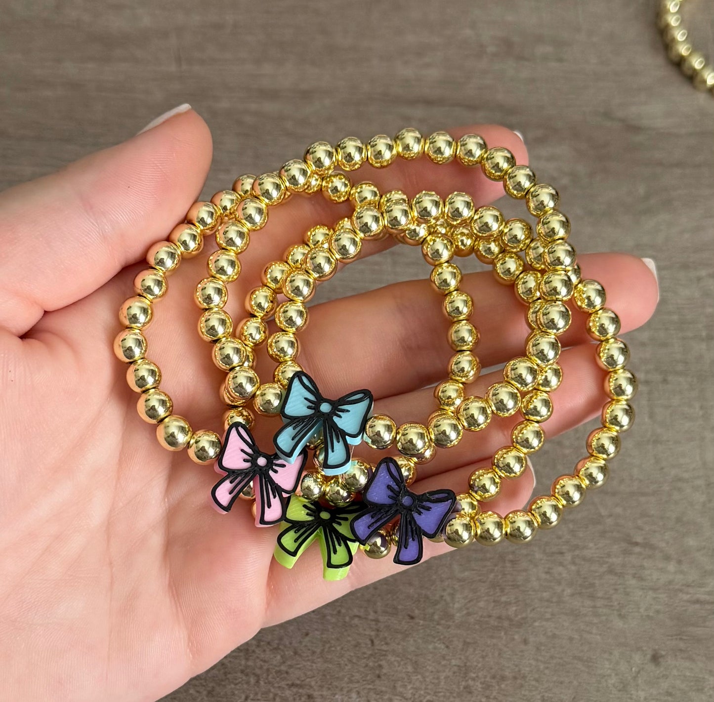 Pastel Bow Bracelets