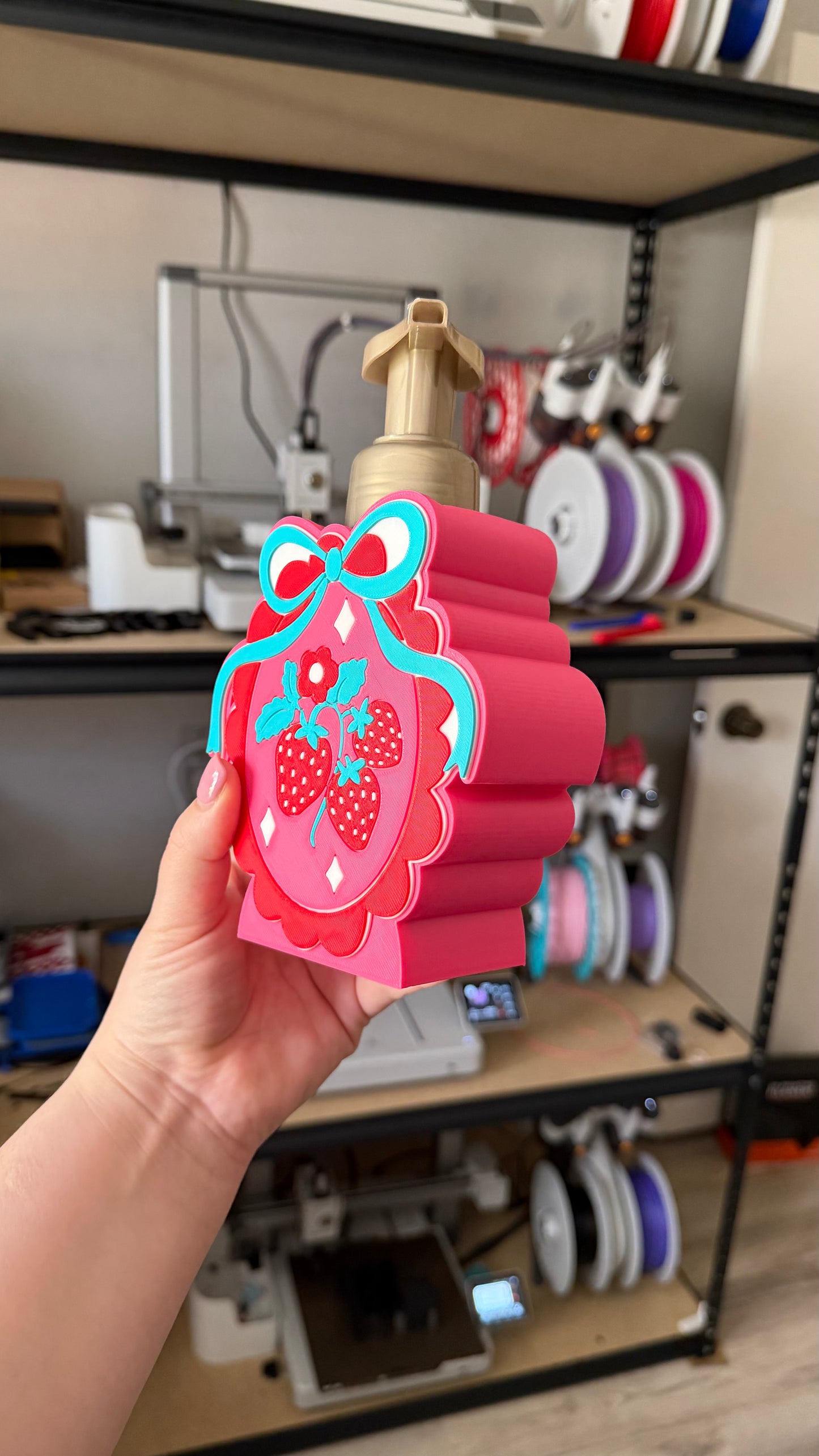 Strawberry Bow Soap Holder