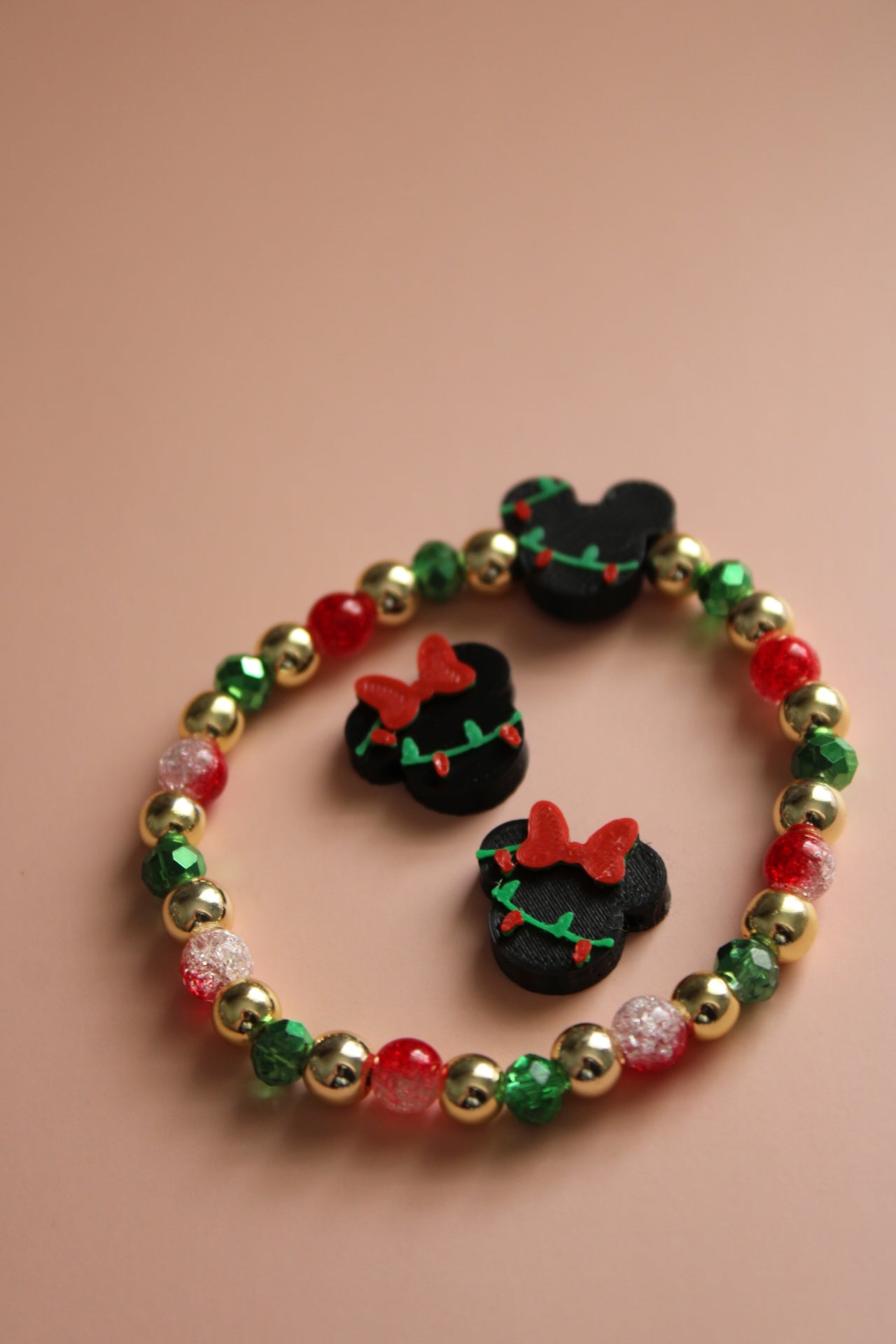 Mickey/Minnie Christmas Lights Bracelet