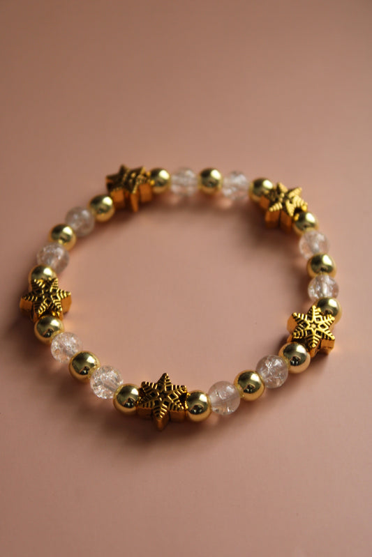 Gold Snowflake Bracelet