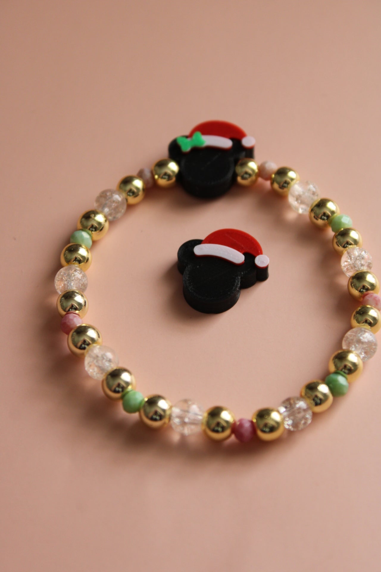 Mickey/Minnie Santa Bracelet