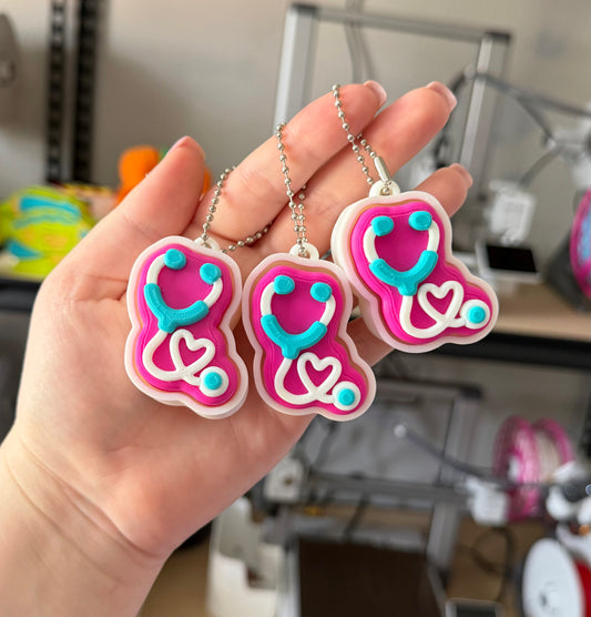 Heart Stethoscope Fidget Clicker
