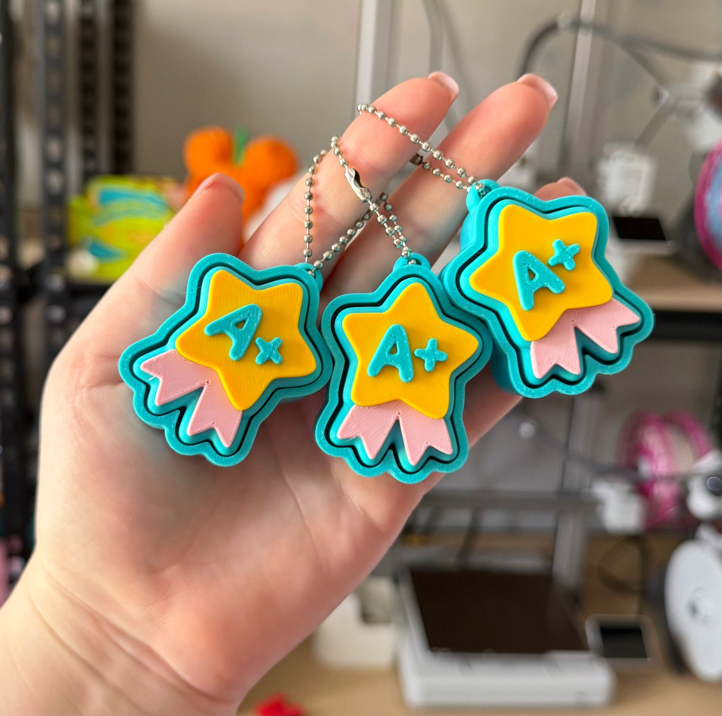 A+ Student Gold Star Fidget Clicker