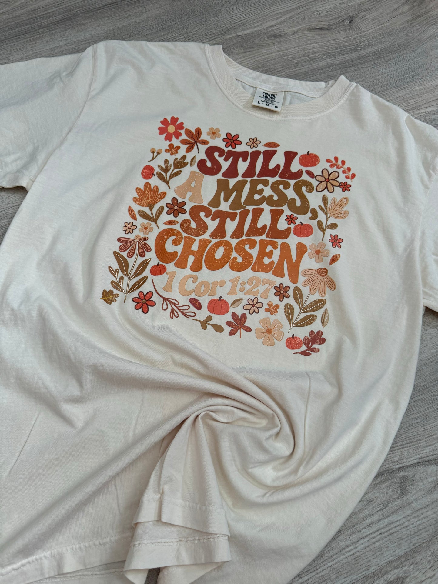 1 Cor 1:27 Bible Verse Comfort Colors Shirt