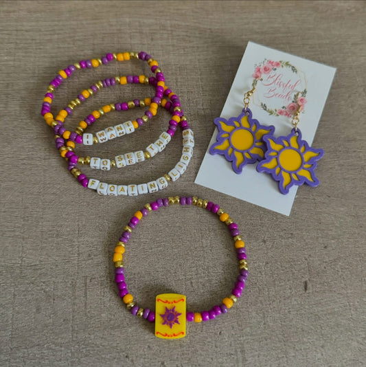 Tangled Inspired Bracelets and Earrings