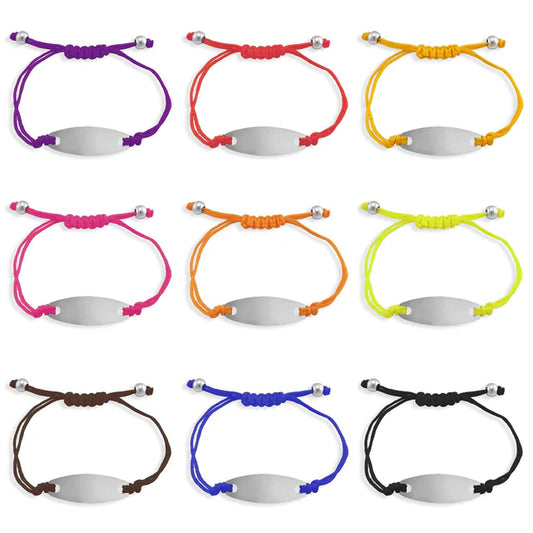 Engravable Oval Friendship Bracelets